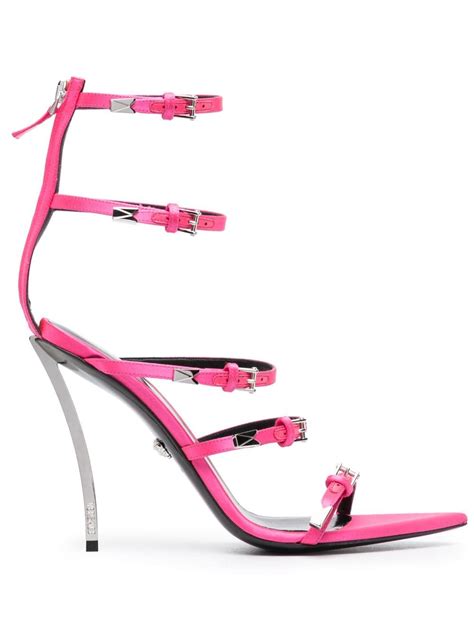 versace strappy sandals|farfetch versace sandals.